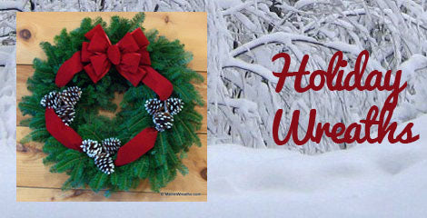 Beautiful and Fragrant Made Maine Balsam Wreaths