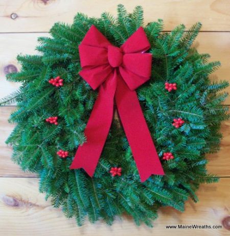BOW-N-BERRIES WREATH