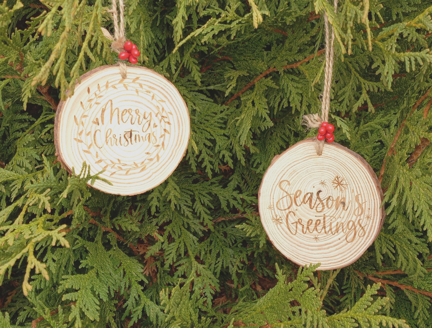 Wooden Ornament Gift Pack