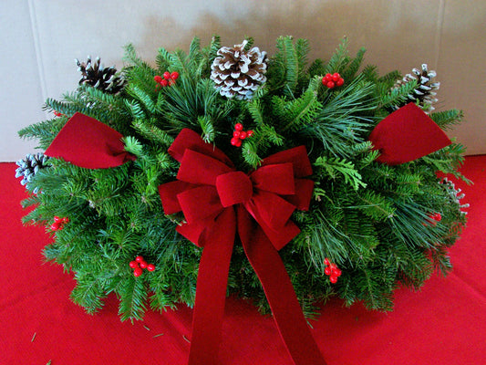 Memorial Christmas Head Stone Topper