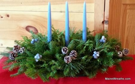 THREE CANDLE DELUXE CENTERPIECE
