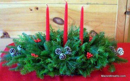 THREE CANDLE DELUXE CENTERPIECE